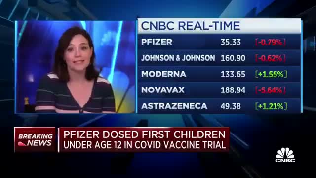 Pfizer administers Covid vaccine doses to children under age 12 in trial