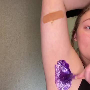 Self Armpit Waxing with Sexy Smooth Hypnotic Purple Seduction Hard Wax by @esthetics_by_chlo