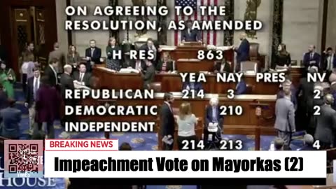 #BREAKING Mayorkas has been IMPEACHED!