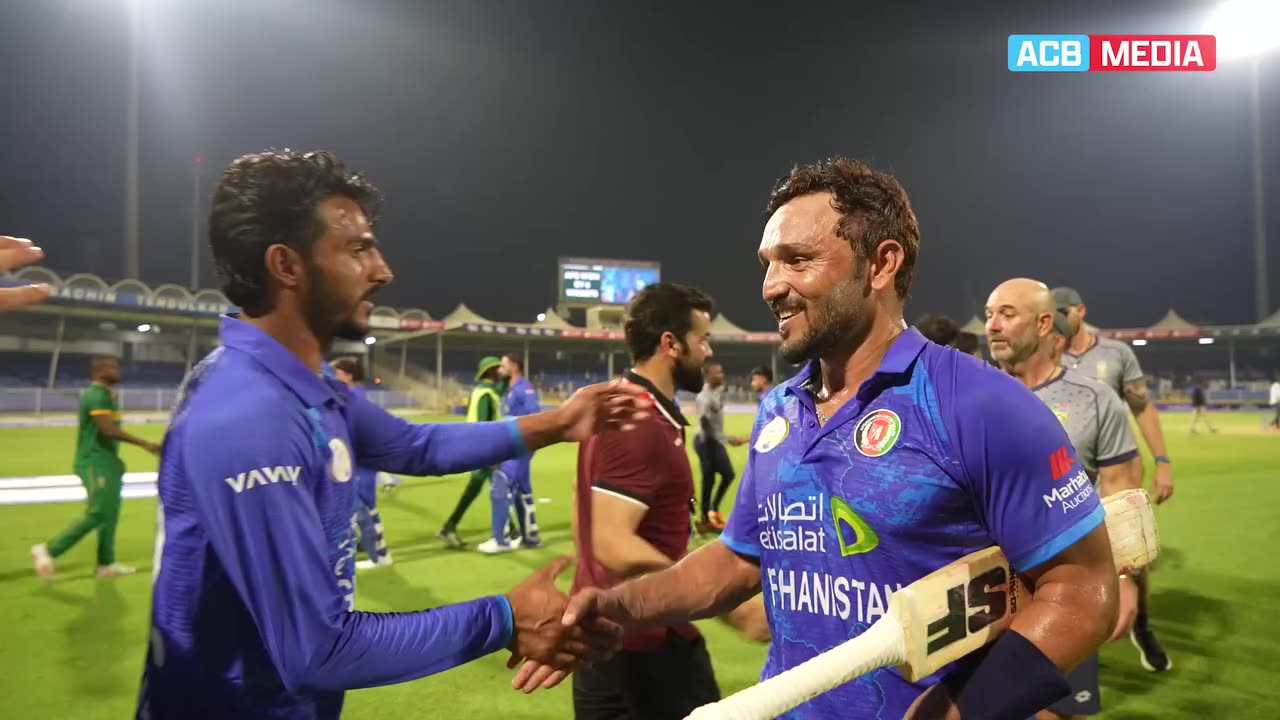 Afghanistan South Africa cricket winning celebration