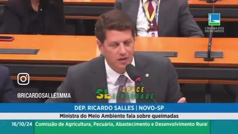 Deputado Ricardo Salles detona Marina cinzas