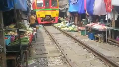 Watch this train pass through the Market