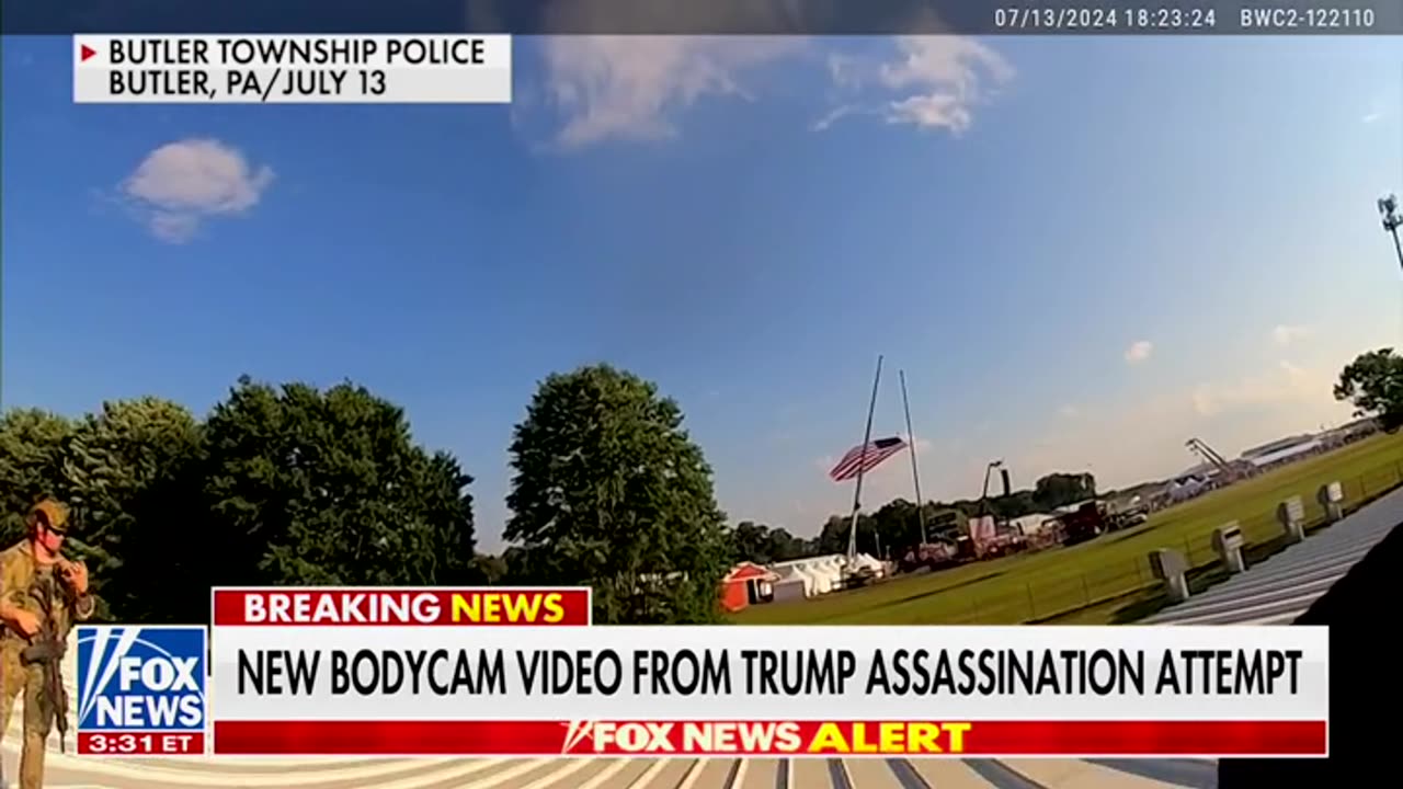 New Bodycam Footage Shows Aftermath Seconds After Attempted Assassination On Trump