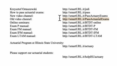 Exam IFM exercise for April 11, 2021