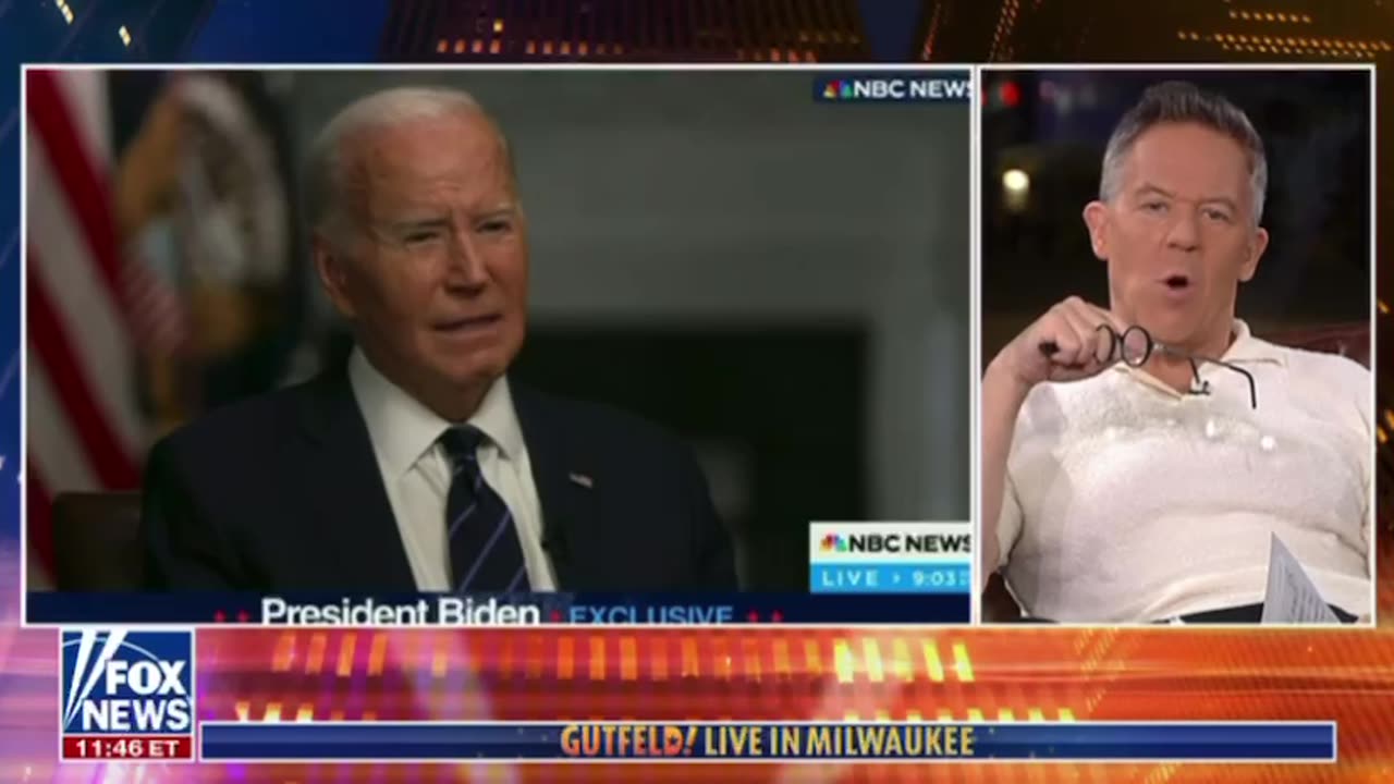 Epic! Gutfeld called Biden an asshole