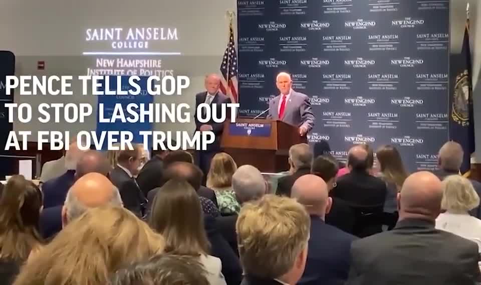 Joke Pence Tells Republicans Not To Criticize FBI