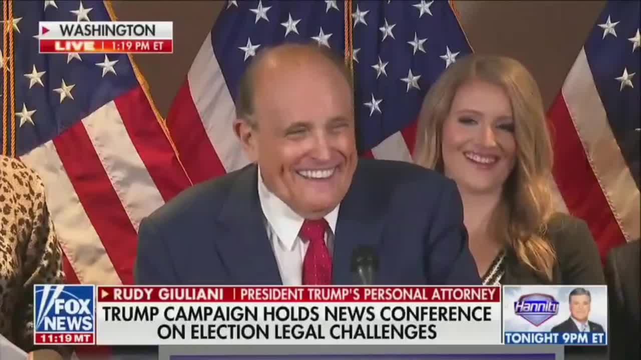 Rudy Giuliani, President Donald Trump's legal team blatantly laugh at CNN during press conference