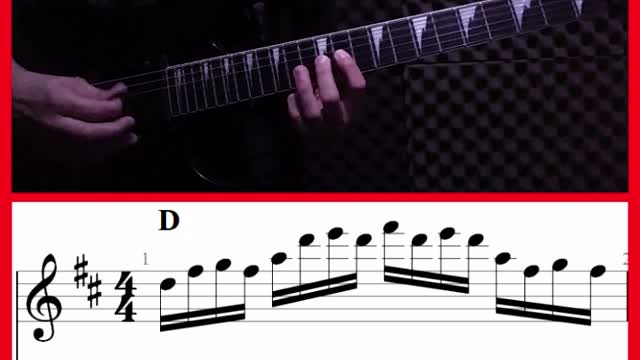 Arpeggios in D - Guitar Lesson