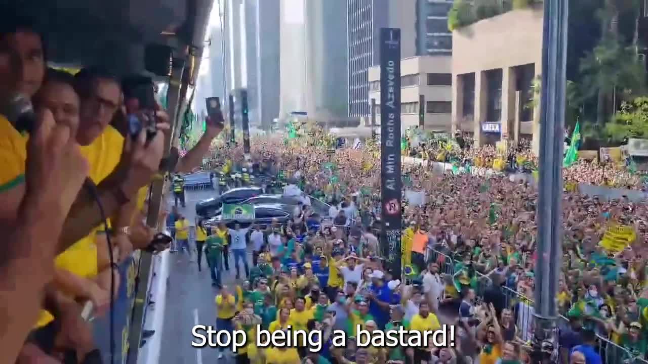 Bolsonaro's speech in São Paulo