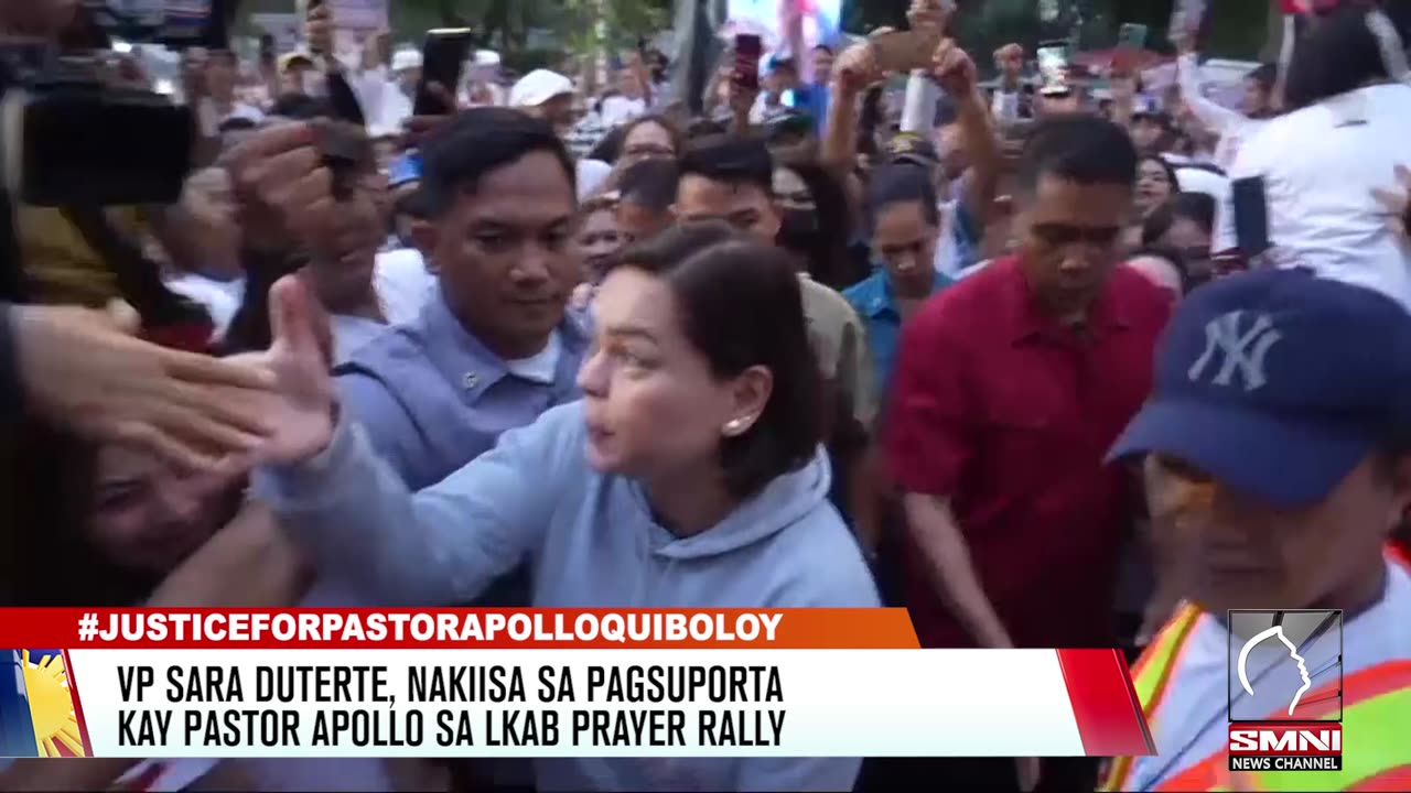 VP Sara Duterte, nakiisa sa pagsuporta kay Pastor Apollo