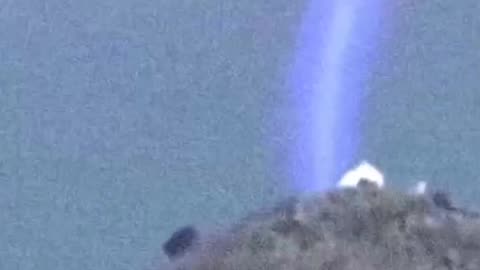 U F O shooting laser in the mountain never before seen