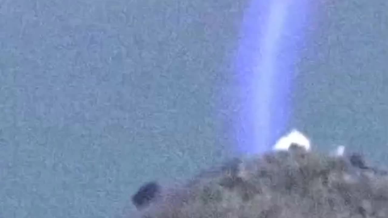 U F O shooting laser in the mountain never before seen