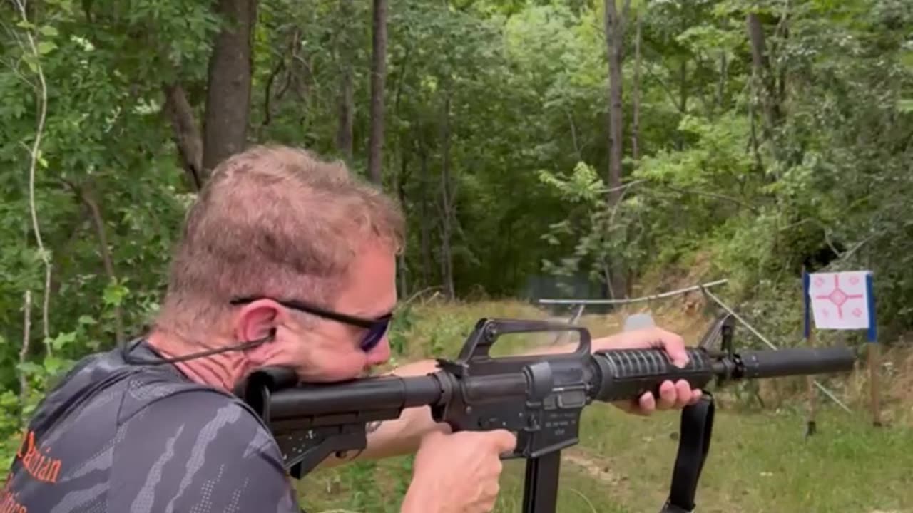 Colt 9mm SMG with Binary trigger