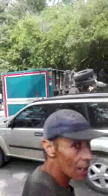 Accidente en el sector de La españolita