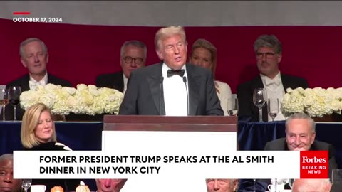 'There's A Group Called White Dudes For Harris...': Trump Mocks Pro-Harris Group At Al Smith Dinner