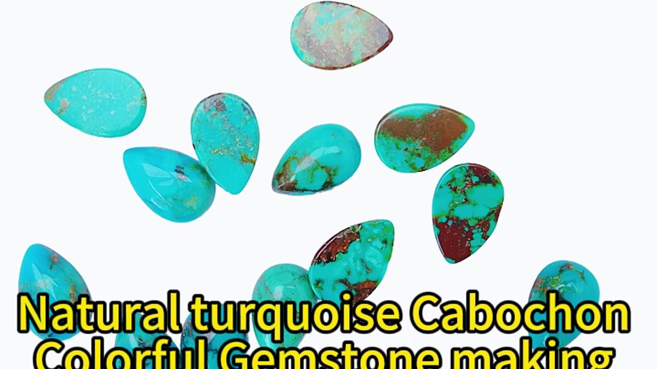 Natural turquoise Cabochon Colorful Gemstone pendant bracelet majority of jewelry 20241007-05-08