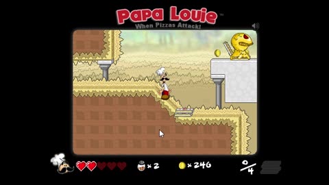 0221-Jugando: papa louie, nivel 3, (minijuego)