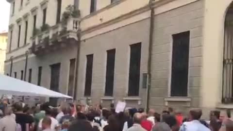 Fiumana di persone contro il Nazi pass - Padova