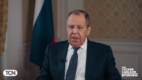 Tucker does it again!! Russian Foreign Minister Sergey Lavrov the War