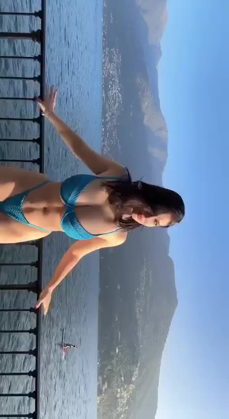 Blue dress beautiful gurl||tik tok most hot video💦🍓||