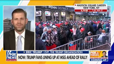 HE 'BUILT THAT CITY Eric Trump on New York's enthusiasm ahead of father's MSG rally