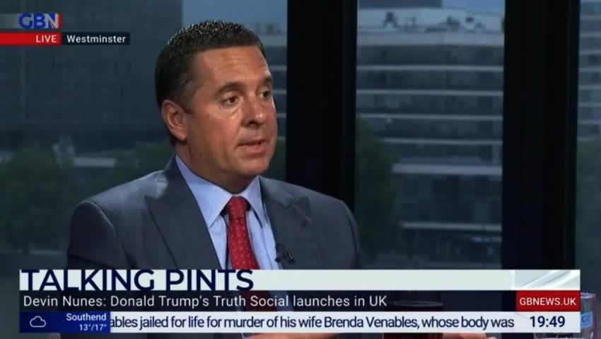 Devin Nunes joins Nigel Farage in London for Truth Social’s UK debut