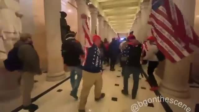 Footage inside the Capitol Building