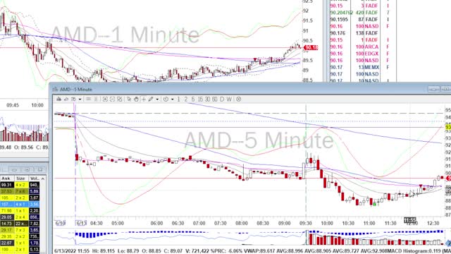 Day Trade Recap - 6.13.22 $AMD $BA $CRWD $PDD $ROKU $TGT