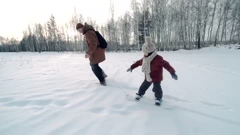 FATHER AND SON SKATING TECHNIQUES ⛷⛷⛷