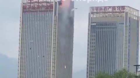 China is testing the use of drones to fight fires.