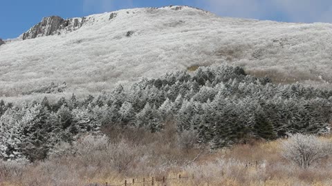 The summit of Jangbuljae in Mudeungsan Mountain