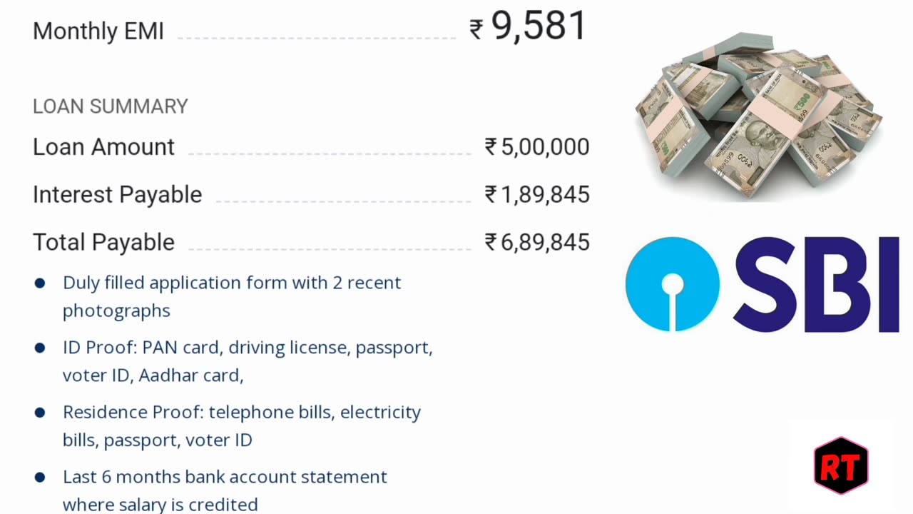 Sbi Loan State bank of India Loan Aply Video