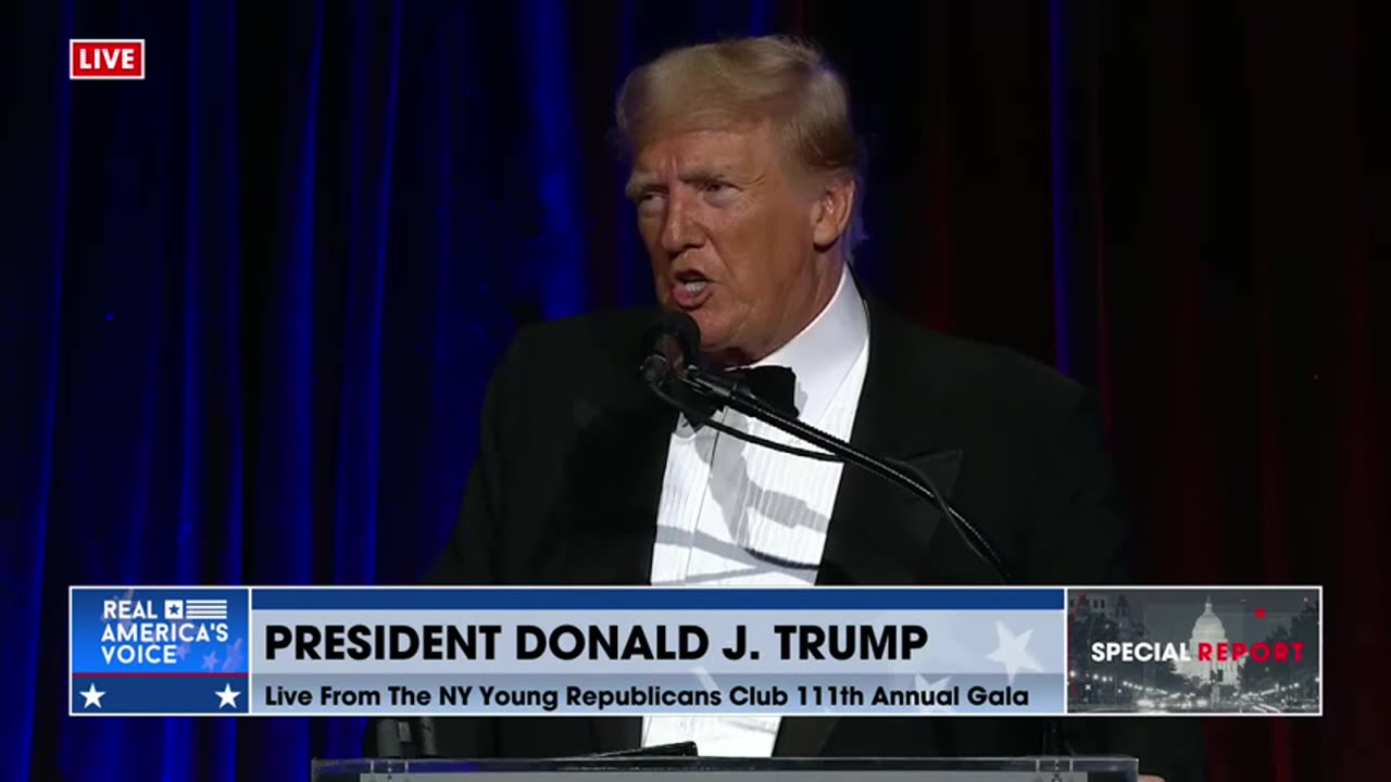 DONALD J TRUMP HEADLINES THE NEW YORK YOUNG REPUBLICANS 111TH GALA EVENT”