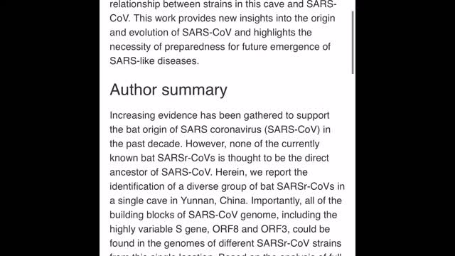 The Prediction of Covid-19 back in 2015