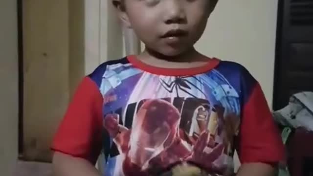 Babies with broken teeth look very funny