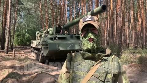 the work of 2S7M Peony on the positions of the AFU in the Kharkiv region.