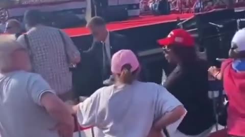 Who is this guy who moves people right before the Trump assassination attempt and then ducks down