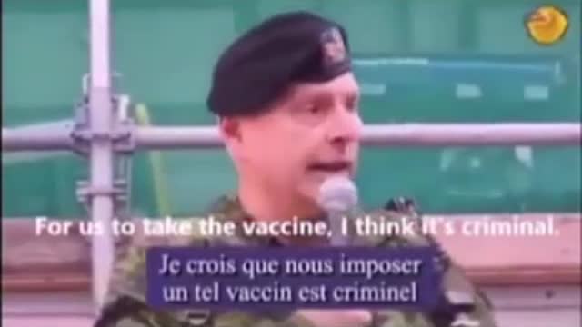 Canadian soldier tells truth about vaccines