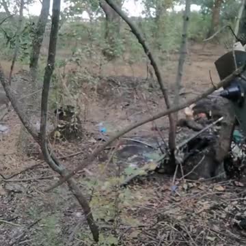 Ukranian Husky APU Armored vehicle Destroyed