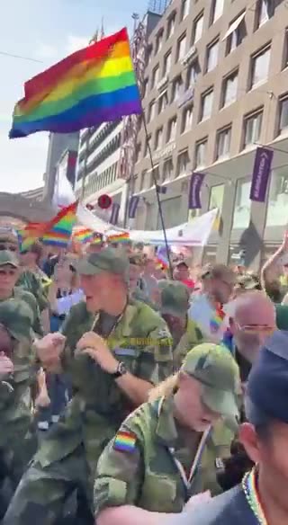 The Swedish army today…. ..