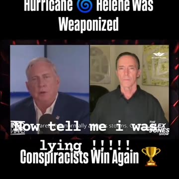 Congress Confirms That Hurricane Helene Was Weaponized