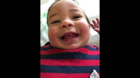 Different baby's smile