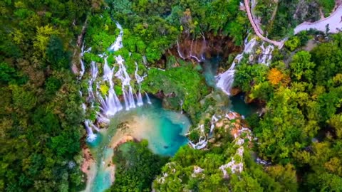 Feel the beauty of the waterfall