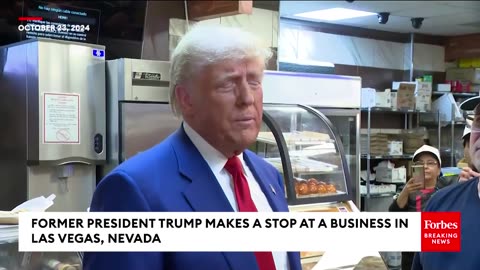 BREAKING: Trump Greeted By Chants Of 'Trump Trump Trump' During Surprise Visit To Las Vegas Business