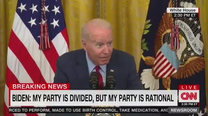 Biden CREEPILY Whispers to the Press During Infrastructure Speech