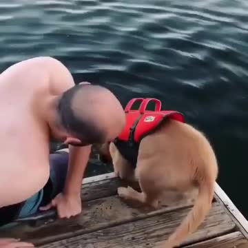 Having fun with daddy and getting to much excited in jumping