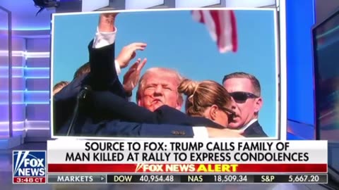 Source to FOX~Trump calls family of man killed at rally to express condolences