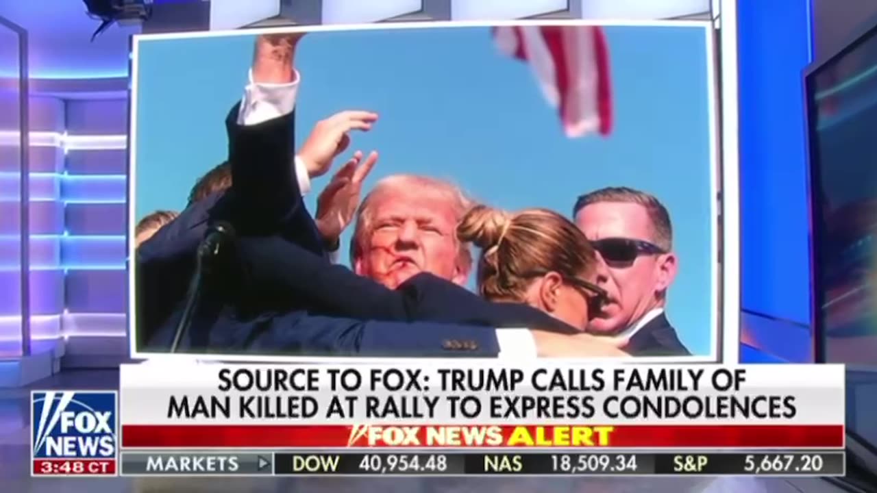 Source to FOX~Trump calls family of man killed at rally to express condolences