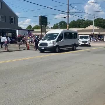 Massachusetts Residents greet Joe Biden with “Let’s Go Brandon” chants.