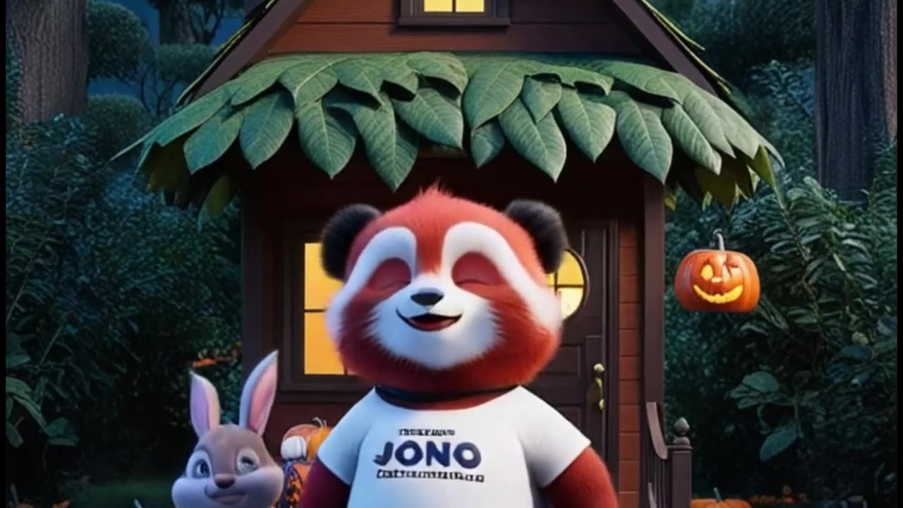 Jono The Panda Celebrate Halloween